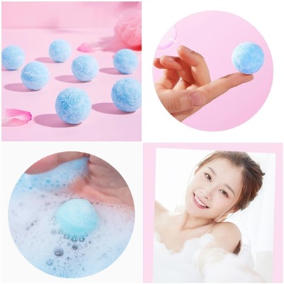 Увлажняющие пенящиеся шарики для ванны с молочными протеинами Zoo Son Candy Bath Ball, 7 шт. * 14 гр.