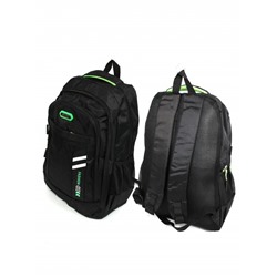 Рюкзак SAL-68088,  молодежный,  3отд+3внеш.карм,  черный/зеленый 261845