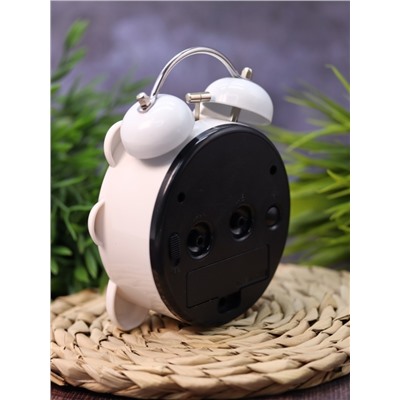 Часы-будильник "Panda", white (14х11 см)