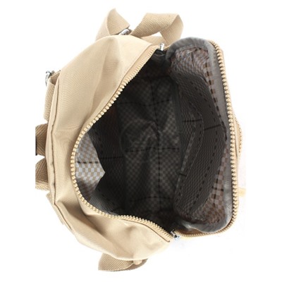 Рюкзак жен текстиль CF-0482,  1отд,  5внеш+2внут/карм,  бежевый 252659