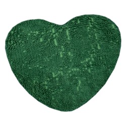 Коврик сердечко ЛАПША - темно - зеленый р-р 60х45