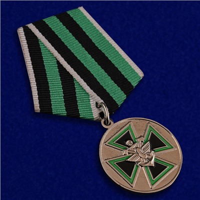 Медаль "За доблесть" 2 степени ФСЖВ в бархатистом футляре из флока с прозрачной крышкой, Отличное качество, приемлемая цена. Удостоверение прилагается. №145