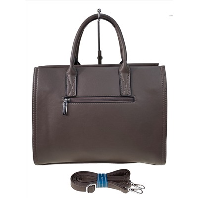 Женская сумка портфель из искусственной кожи цвет коричневый