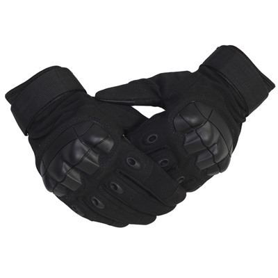 Черные тактические перчатки, - усовершенствованная модель тактических перчаток этого года. Даже классику можно сделать немного лучше. 100% защита руки по еще более низкой цене от Военпро! (A6) №10