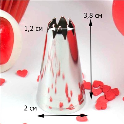 Насадка для кондитерского мешка Звездочка № 8