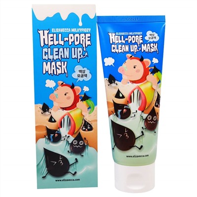 20% sale Elizavecca Маска-пленка для лица  Hell-Pore Clean Up Mask, 100мл
