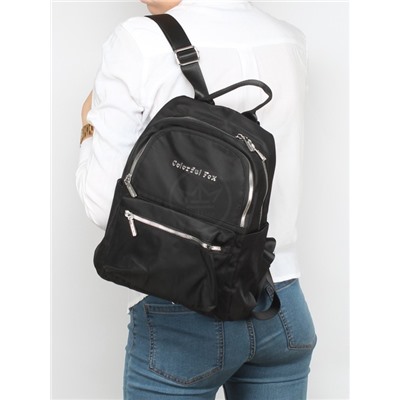 Рюкзак жен текстиль CF-2325,  2отд,  3внут+4внеш/ карм,  черный 256584
