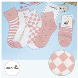 Женские носки из хлопка  ( Узор 5) MilanKo N-228 упаковка