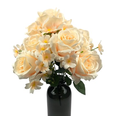 Букет цветов Розы нежно персикового цвета, 45см