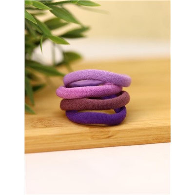 Набор резинок для волос "Rainbow", purple, 50 шт. в наборе