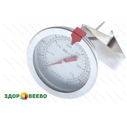 Механический кухонный термометр от +20 до +200°С, циферблат D52 мм, длина щупа 250 мм Артикул: 1581
