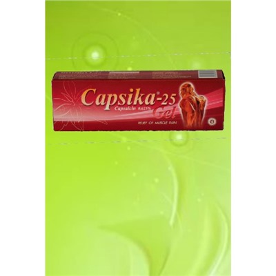 ОБЕЗБОЛИВАЮЩИЙ И РАЗОГРЕВАЮЩИЙ КРЕМ CAPSIKA. 35 гр