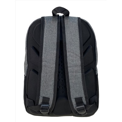 Универсальный рюкзак из водоотталкивающей ткани, цвет серый с черным