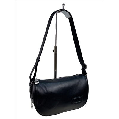 Женская сумка кросс боди из натуральной кожи, цвет черный