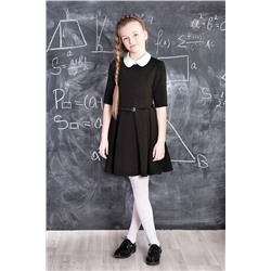Черное школьное платье Mooriposh, модель 0145/1