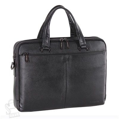 Портфель мужской кожаный 8124-5H black Heanbag