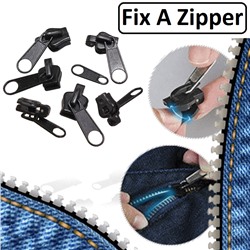 Набор для ремонта замков-молний "Fix A Zipper", комплект из 6 бегунков 3 размеров