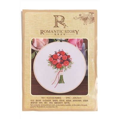 Набор для вышивания "Romantic story" 20*20 см (SF-5632) №1010