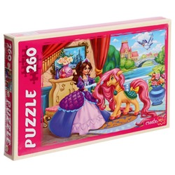 Пазлы «Принцесса и пони №2», 260 элементов