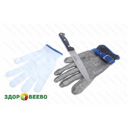 Металлическая защитная перчатка с ремешком M Артикул: 5294