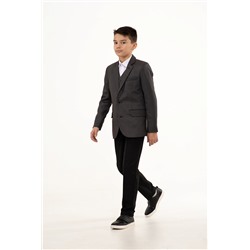 Серый (графит) школьный пиджак для мальчика, модель 0506 СМ