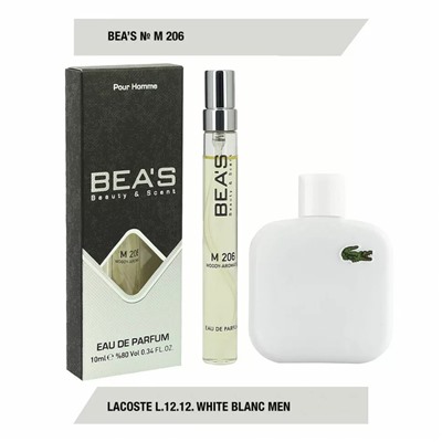 BEA'S № 206 LACOSTE L.12.12 WHITE BLANC FOR MEN 10 ml