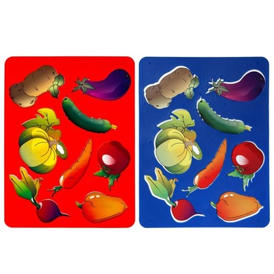 Трафарет для рисования пластиковый "Овощи" (15.5 х 20 см), ЗХК "Цветик"