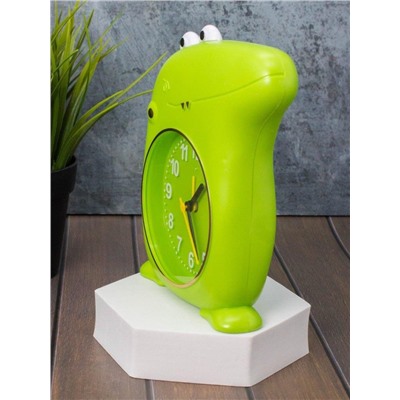 Часы-будильник «Crocodile», green (16,5х14,5 см)