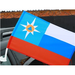 Флаг МЧС Триколор, на машину №9174