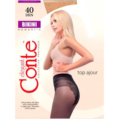 Колготки Conte Bikini (Конте Бикини), Mocca (шоколад), 40 den, 4 размер