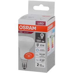 Лампа светодиодная OSRAM LVR60 8SW/830 230V E27 FS1