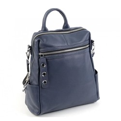 Женский кожаный рюкзак BEATA. Темно-синий
