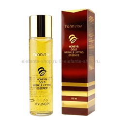 Лифтинг-сыворотка с экстрактом мёда FarmStay Honey & Gold Wrinkle Lifting Essence 150ml (125)