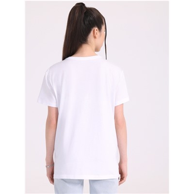футболка 1ЖДФК4513001; белый / Четыре котенка вышивка