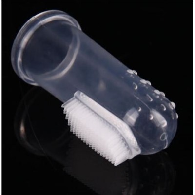 Зубная силиконовая щетка для животных