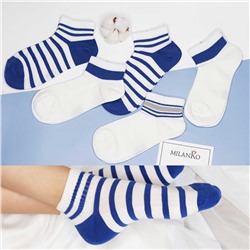 Женские  носки спортивные укороченные (полоска) MilanKo S-716 упаковка