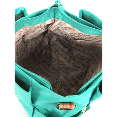 Сумка женская текстиль BoBo-9806,  3отд,  плечевой ремень,  зеленый 261965