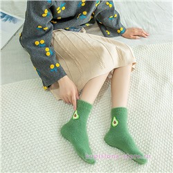 Шерстяные носки «Авокадо»
