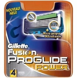 Gillette Fusion Proglide Power 4 шт