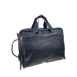 Мужская сумка - рюкзак из искусственной кожи, цвет черный