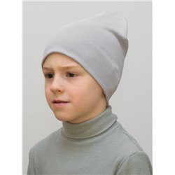 Шапка для мальчика (Цвет светло-серый), размер 50-52; 54-56,  хлопок 95%
