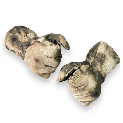 Тактические зимние перчатки SoftShell Shark Skin (Защитный камуфляж), – Флис, тефлоновая пропитка, противоскользящая вставка на ладони, делают перчатки незаменимыми в зимние морозы. №353