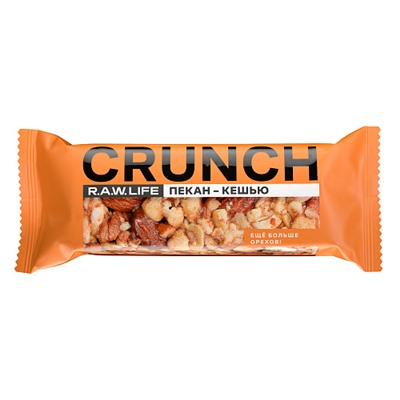 Батончик ореховый "Crunch Пекан-Кешью"