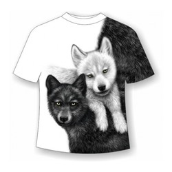 Детская футболка Волки обнимашки 888