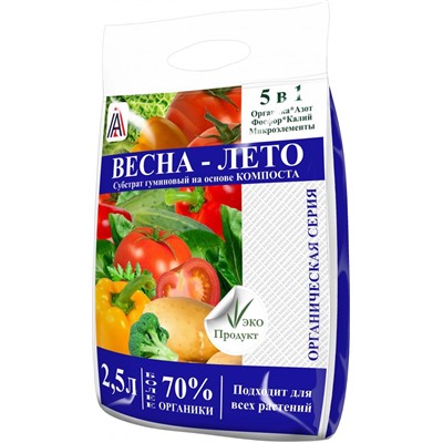 ВЕСНА-ЛЕТО 5 в 1 (ОРГАНИКА 70%) 2,5л (1уп/12шт)