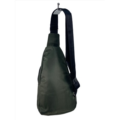 Мужская сумка-слинг из текстиля, цвет хаки