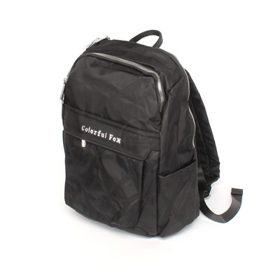 Рюкзак жен текстиль CF-2320,  2отд,  4внут+3внеш/ карм,  черный 256570