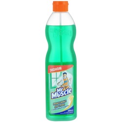 Моющее для стекла Mr. Muscle (Мистер Мускул) с нашатырным спиртом, сменная бутылка, 500 мл