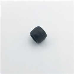Наконечник для шнура пласт. кольцо ограничительное (6*6мм) чёрный открытый