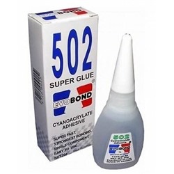 Секундный клей "Super Glue 502" бесцветный 20 гр.